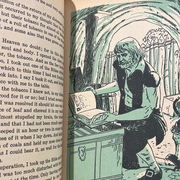 Robinson Crusoe The Life and Adventures of by Daniel Defoe 1955 Hardcover Book - Picture 9 of 16